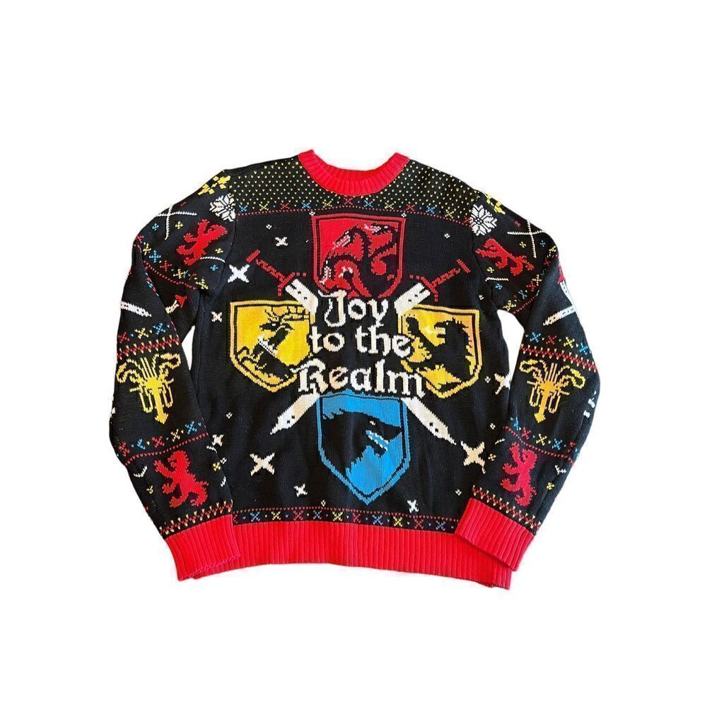 Game of thrones joy to the realm Christmas holiday sweater small